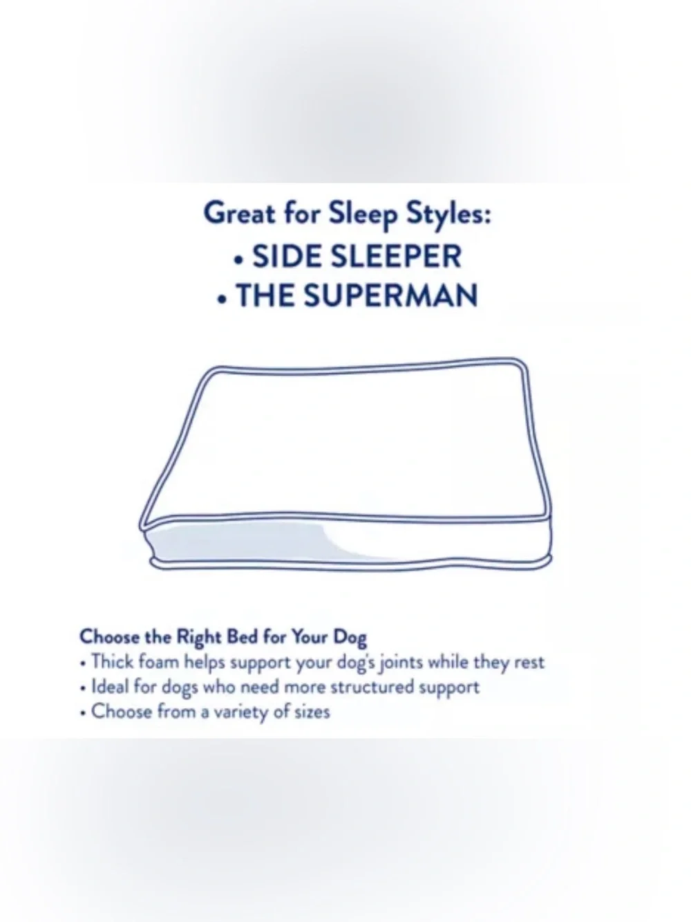 Top Paw® Orthopedic Mattress Dog Bed, Brown/Grey/Tan, size 48Lx38
